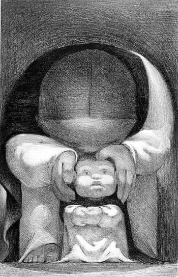 Литография "Первые шаги" американского художника Жана Шало, 1936 г.